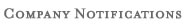 Company Notifications